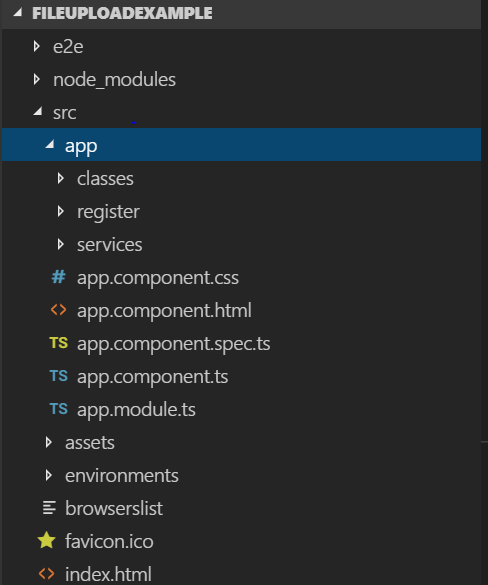 spring angular file upload application
